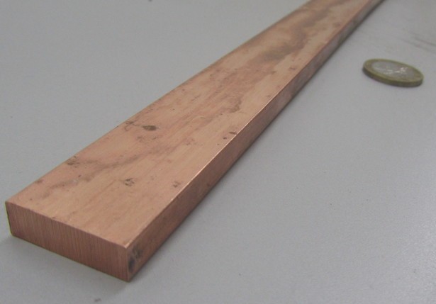 110 Copper Bar H02, 5/16″ Thick x 1.0″ Wide x 24 Inch Length