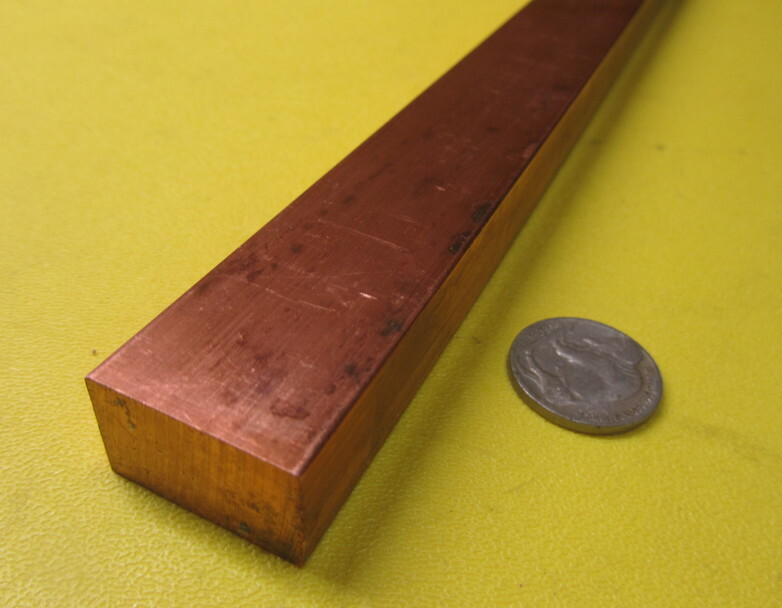 182 Copper Bar 5/8″ Thick x 1.0″ Wide x 6 Foot Length
