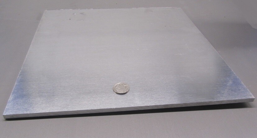 2024 Aluminum Sheet, T351, .250″ (1/4″) Thick x 12.0″ Width x 12.0″ Length