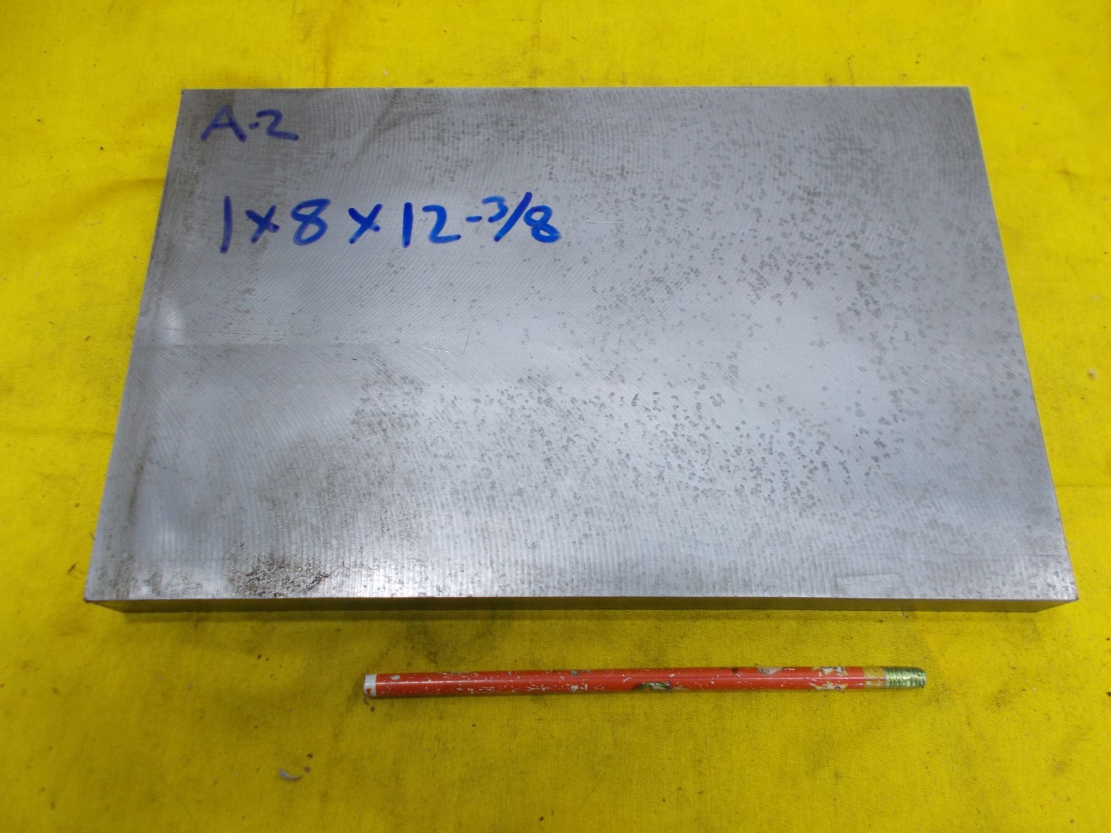 A-2 TOOL STEEL BAR FLAT machine die shop A2 plate stock 1″ x 8″ x 12-3/8″ LONG