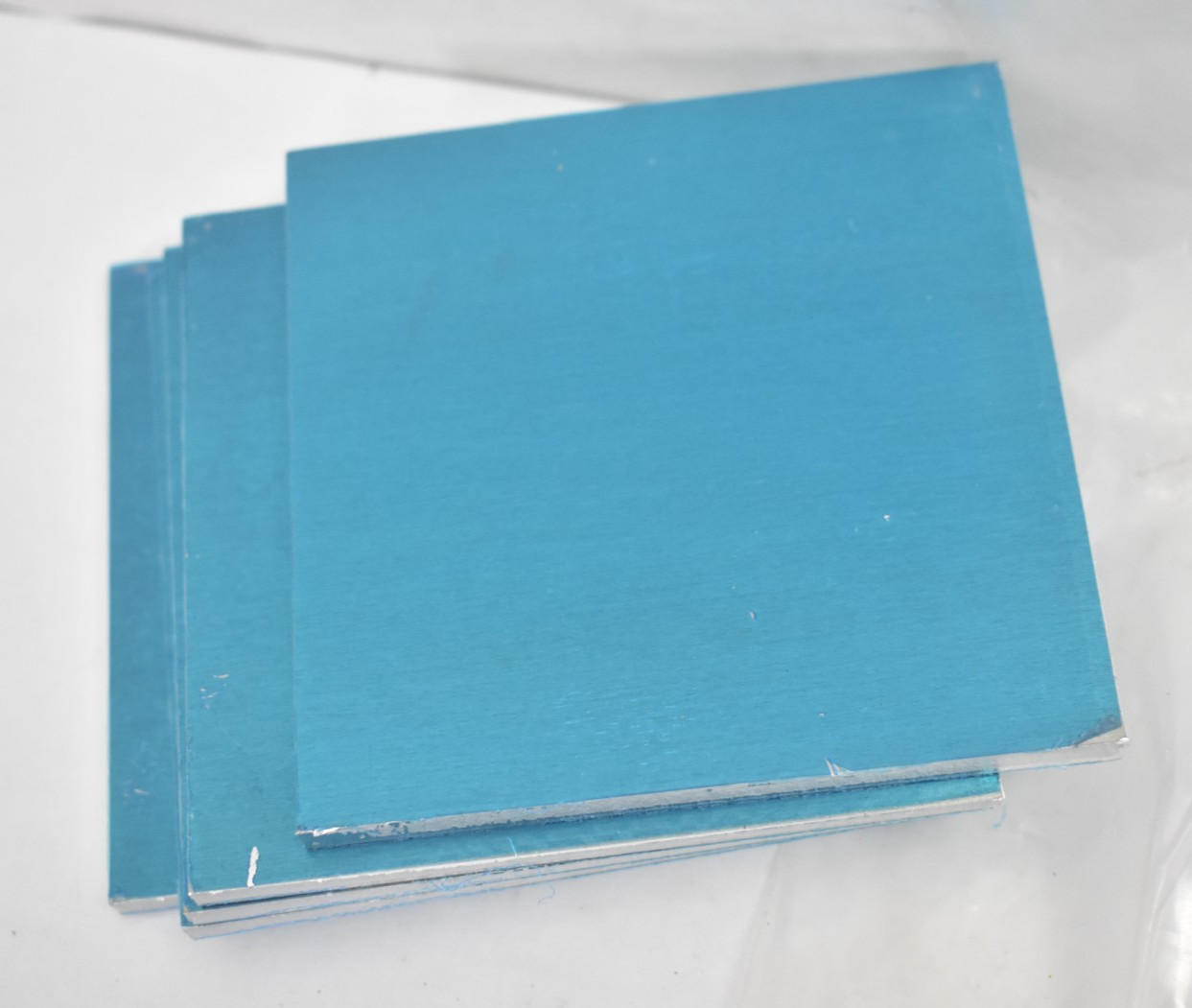 Lot of 5 Tynulox Aluminum Sheet Metal 6mm x 100mm x 100mm Replacements Set