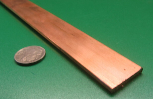 110 Copper Bar H02, 1/8″ Thick x 1.00″ Wide x 12 Inch Length
