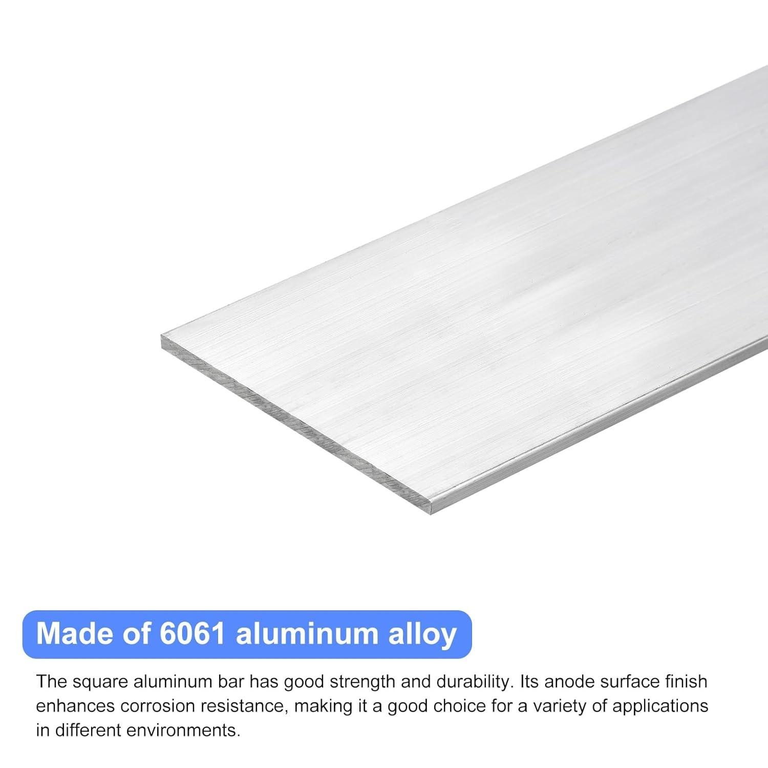 Versatile Anodized Aluminum Flat Bar – 4 x 100 x 305mm – Lightweight & Strong