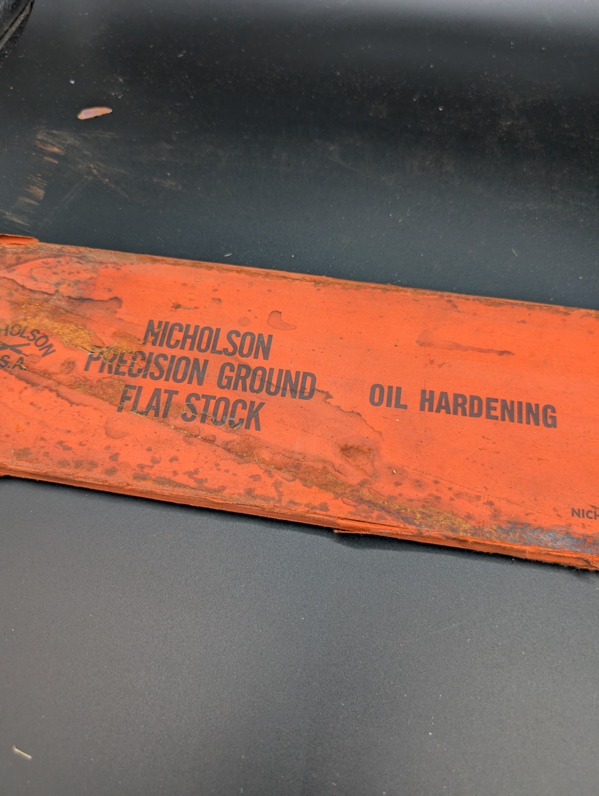 NOS Nicholson Oil Hardening Precision Ground Flat Stock 5/16″ X 4″ X 18″ Type O1