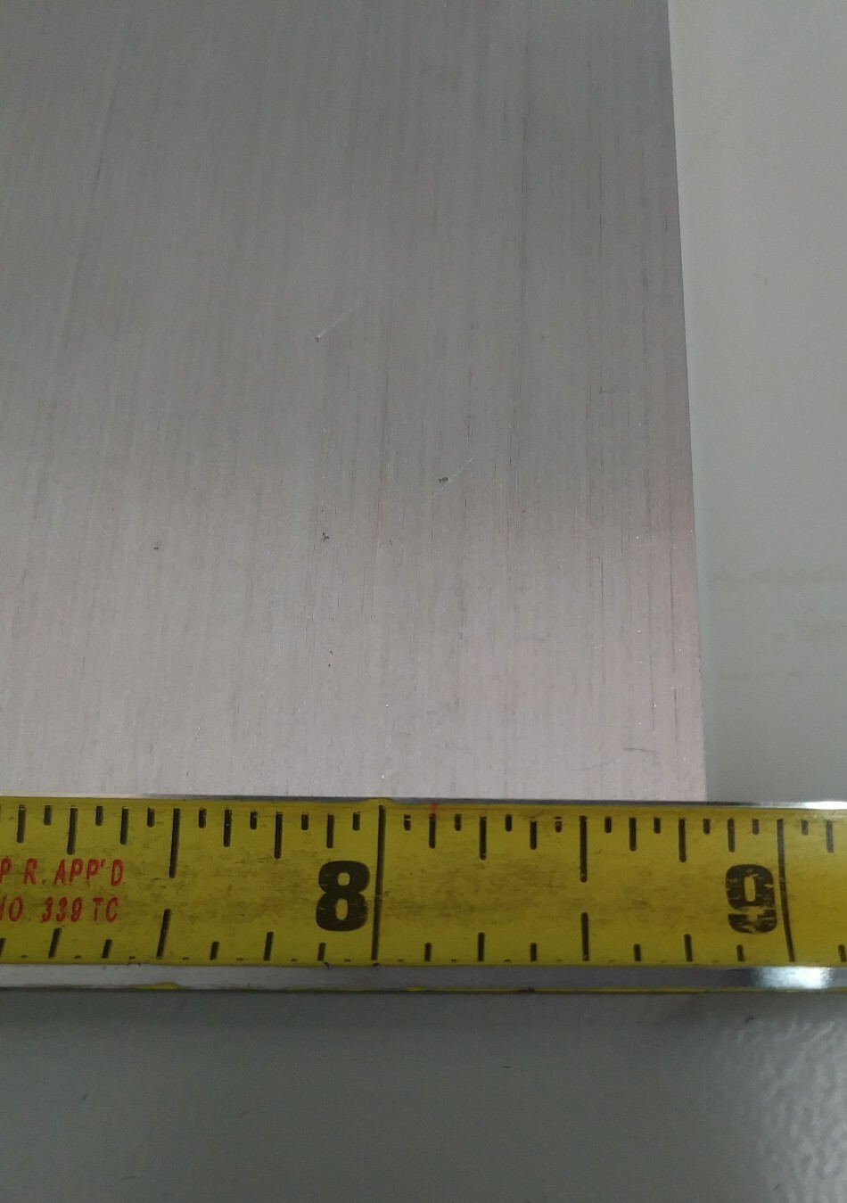 .25 X 4″ X 10 ” long new 6061 solid aluminum sheet flat stock block 1/4