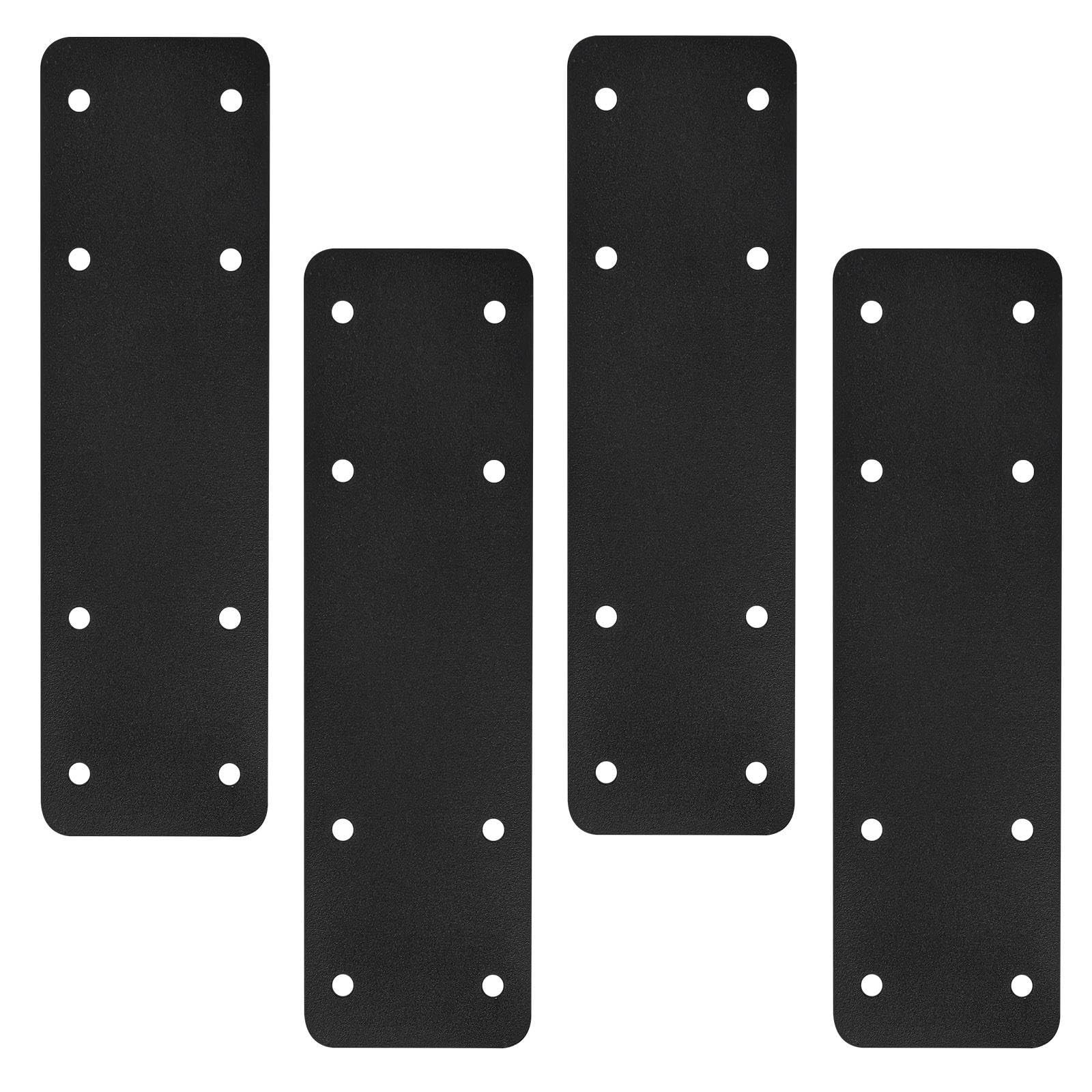 4pcs Steel Flat Plate Connectors 10″x3″ I Shape Bracket Mending Plate for Wood R