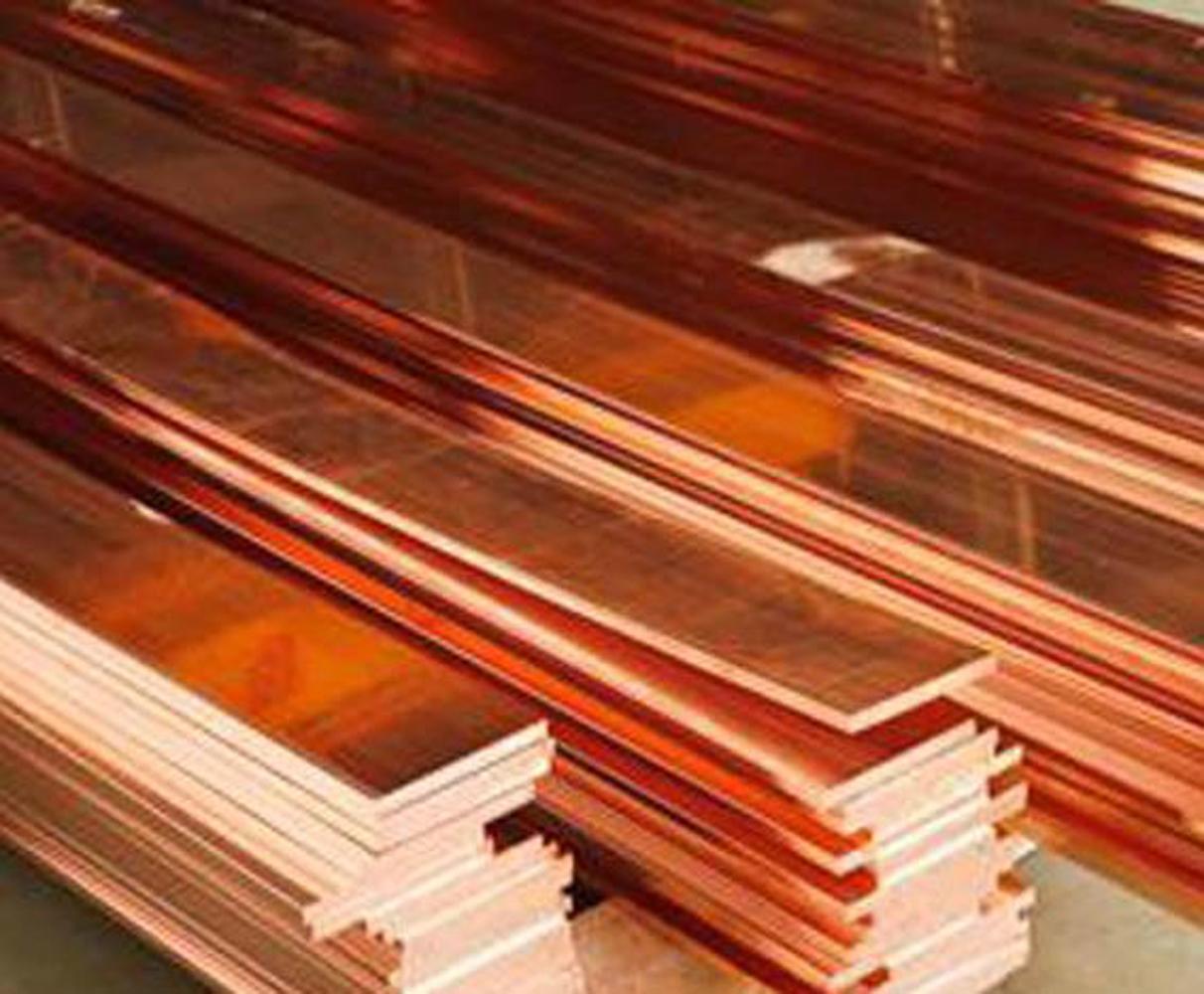 US Stock 2pcs 99% Copper T2 Cu Metal Flat Bar Plate 3mm x 15mm x 250mm