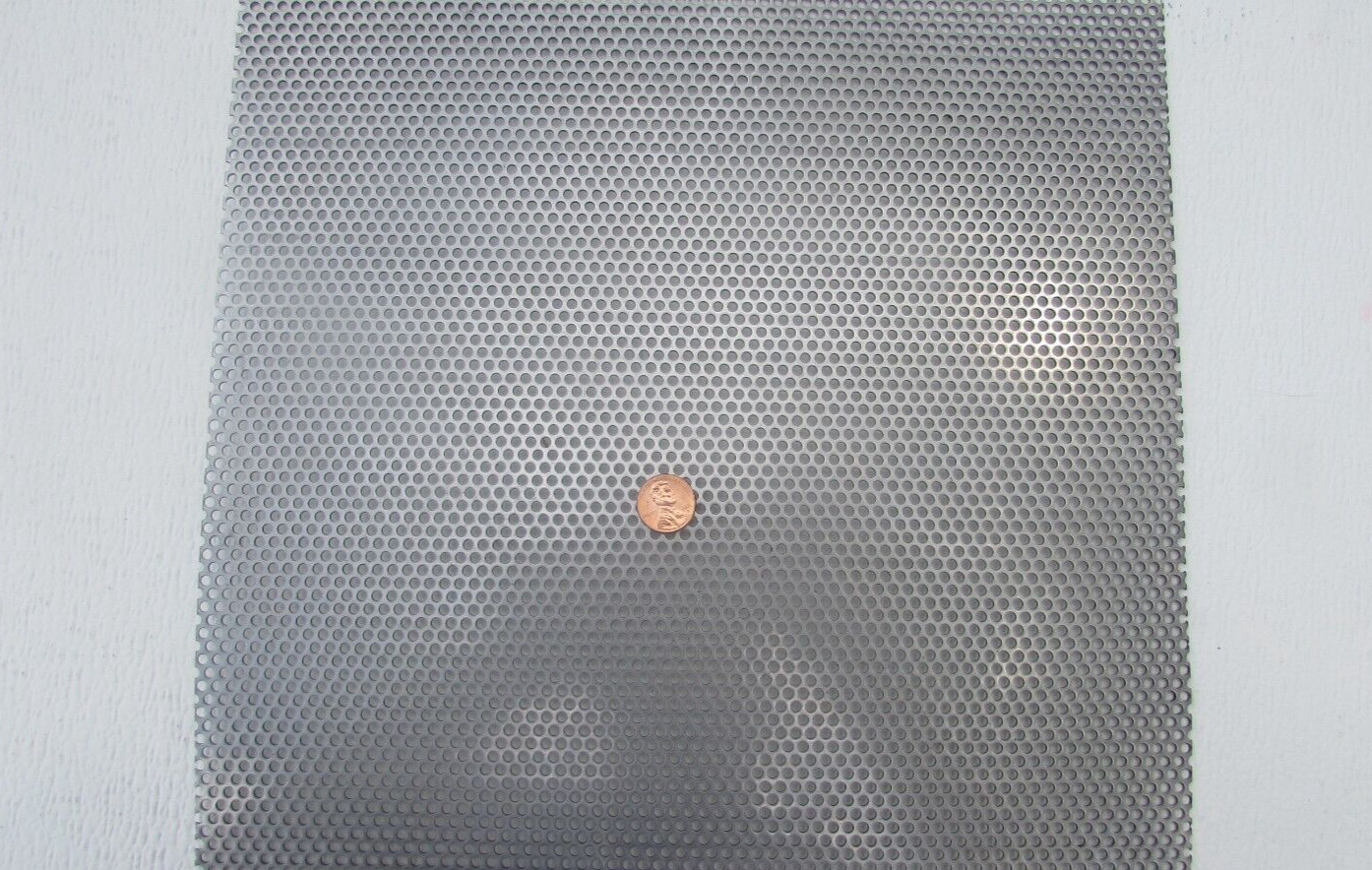1/8″ HOLES-18 GAUGE– 304 STAINLESS STEEL PERFORATED SHEET –12″ X 12″