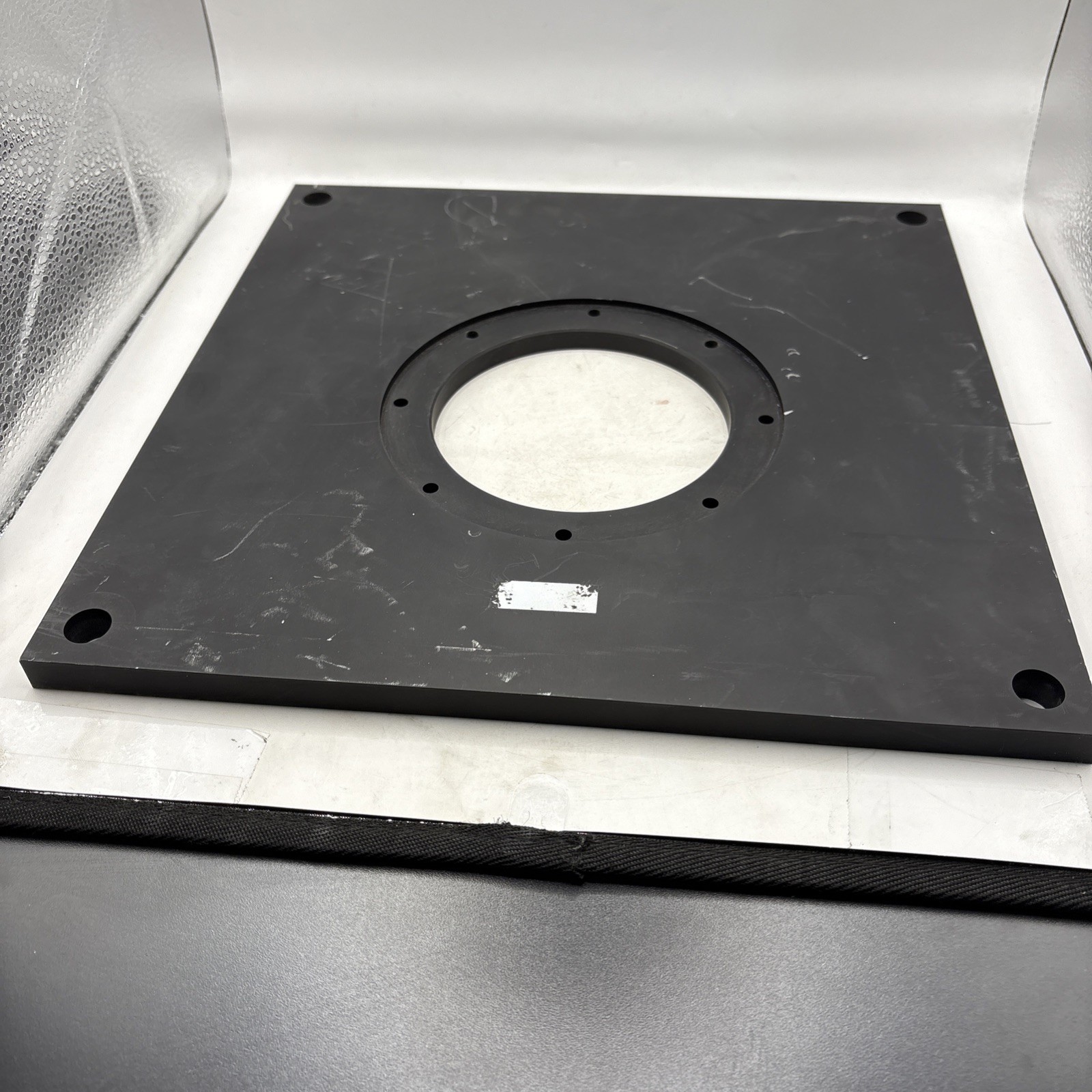 Industrial Stainless Steel Plate 12x12x1/2 Inches For Parts, Art, Or Other As Is