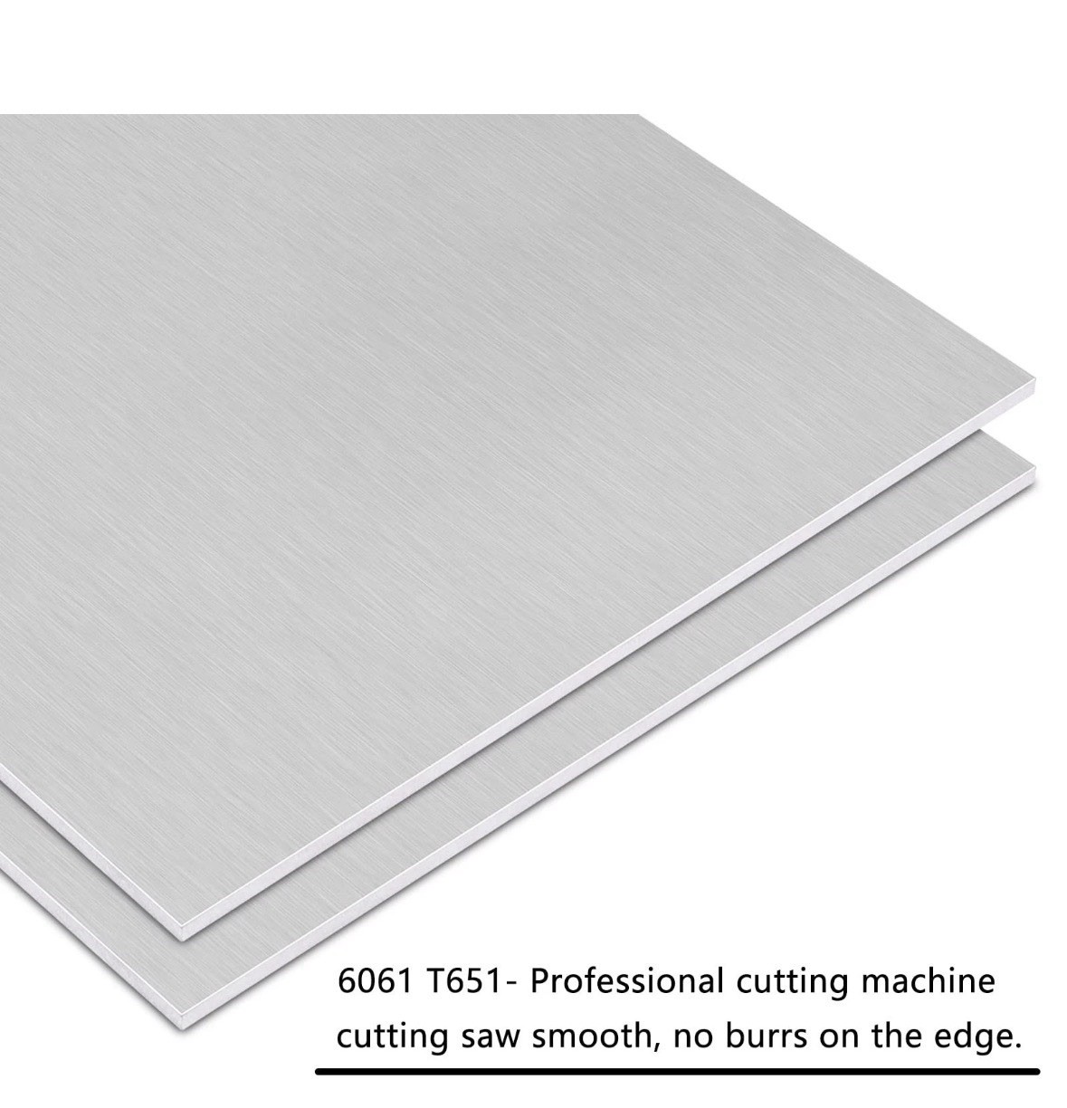 2Pack 6061 T651 Aluminum Sheet Metal 6 x 12 x 1/4 (6MM) Inch Flat Plain
