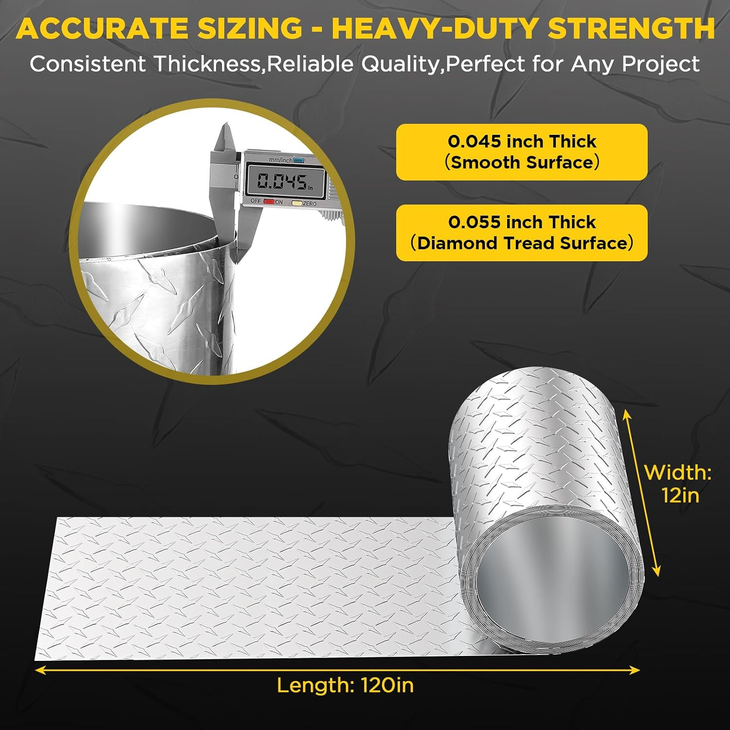 Aluminum Diamond Plate Sheet Metal, Mill Finish Diamond Sheet, Tread Texture Met