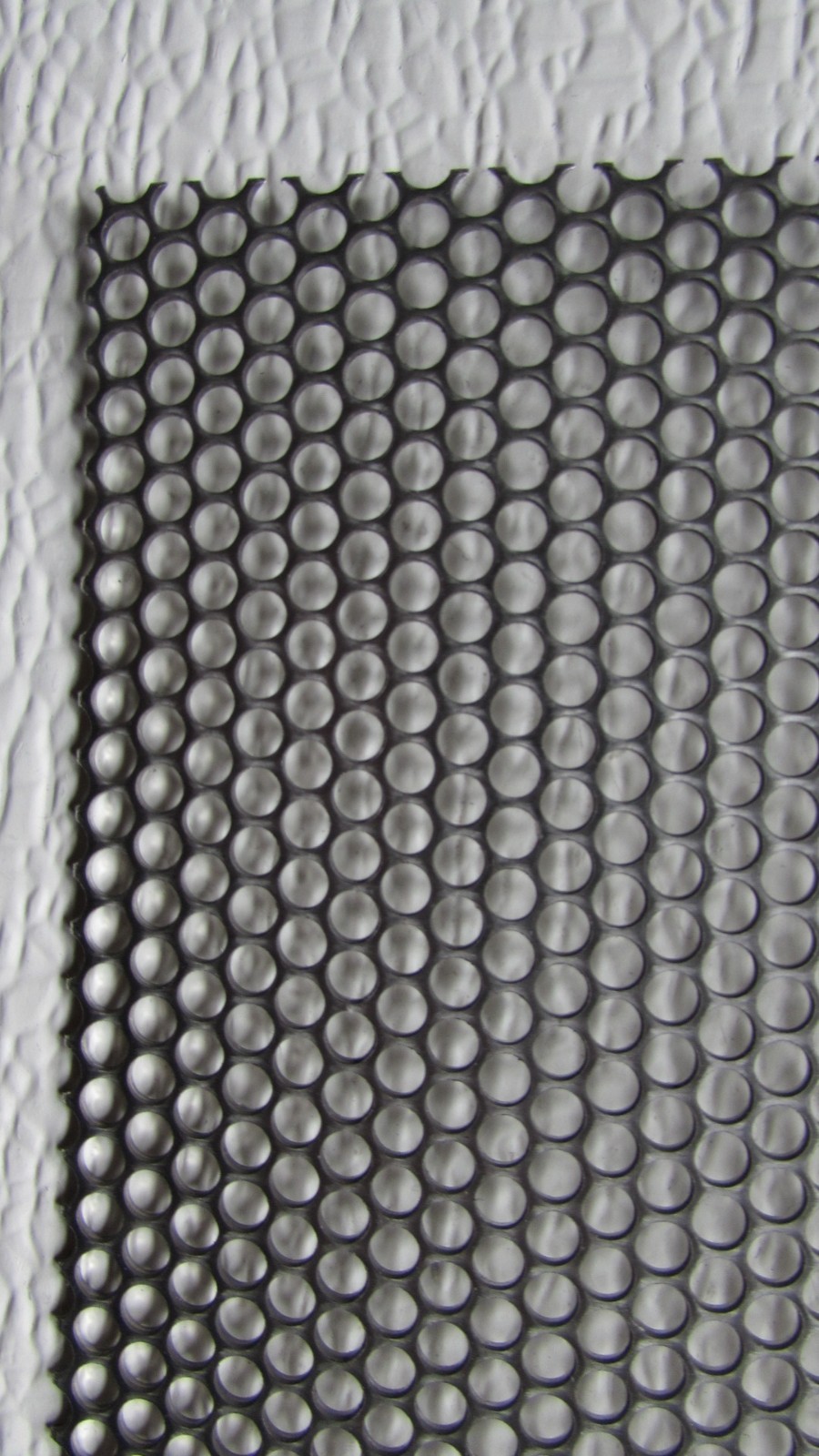 5/32″ ROUND HOLE 18 GA. STAINLESS PERFORATED SHEET—- 11″ X 24″