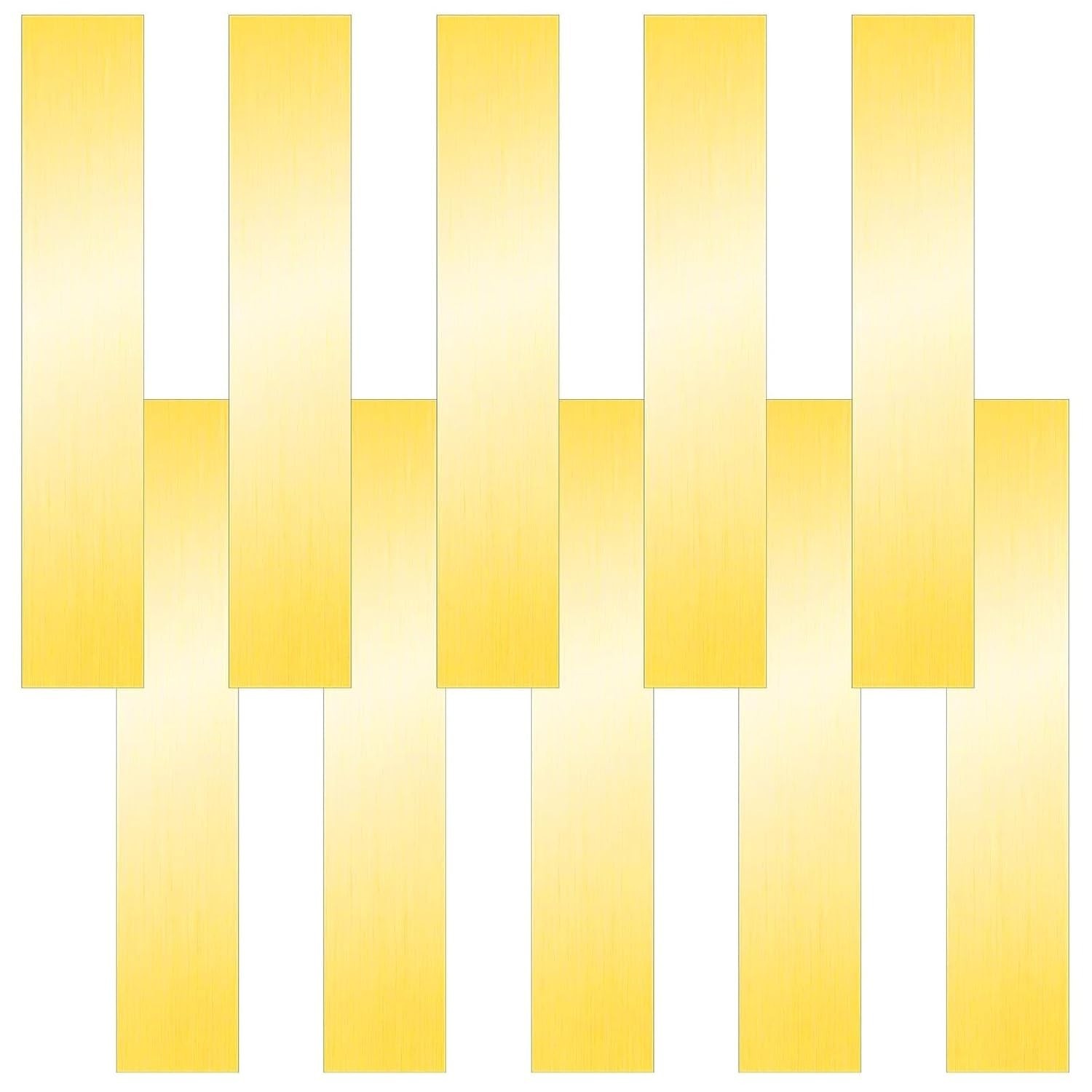 16 Pieces Brass Sheet, Brass Shim Stock Assortment, 6″ Length x 1″ Width, 0.0…