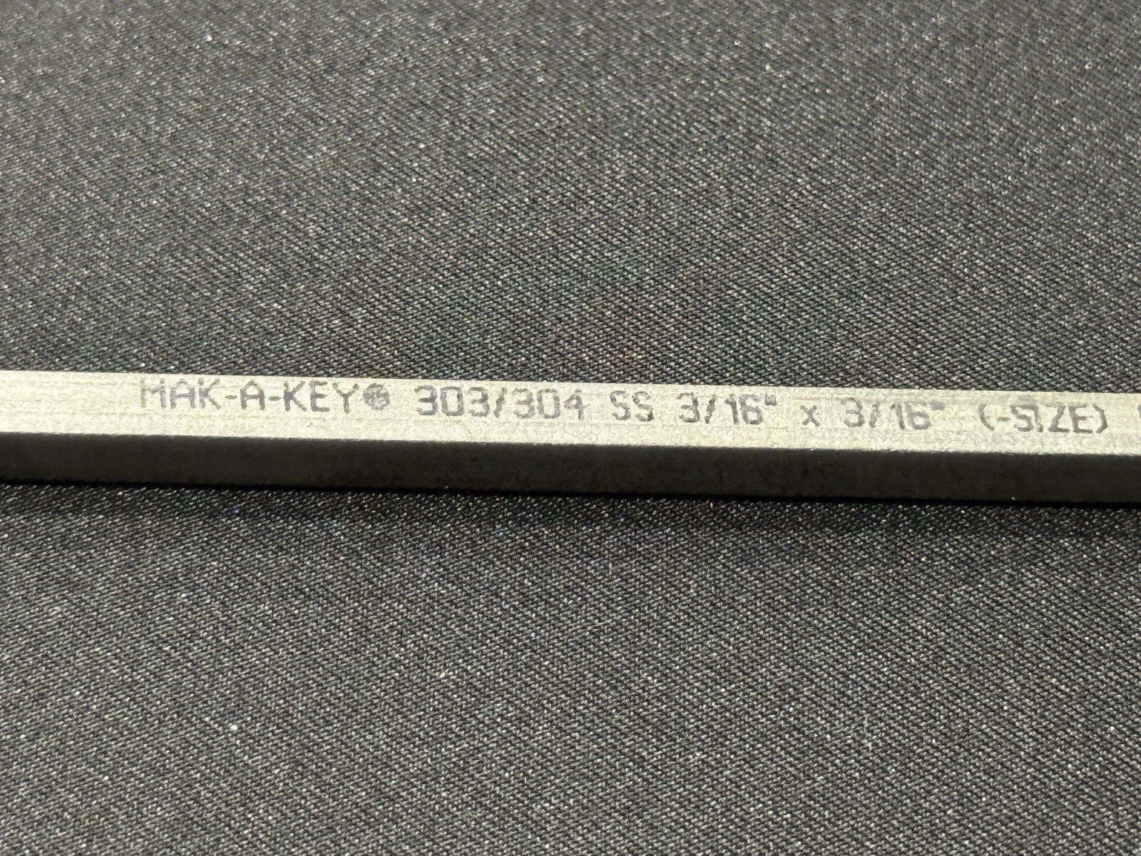 Mak-A-Key 3/16” X 3/16” X 12” 303/304 Stainless Steel SS Key Stock