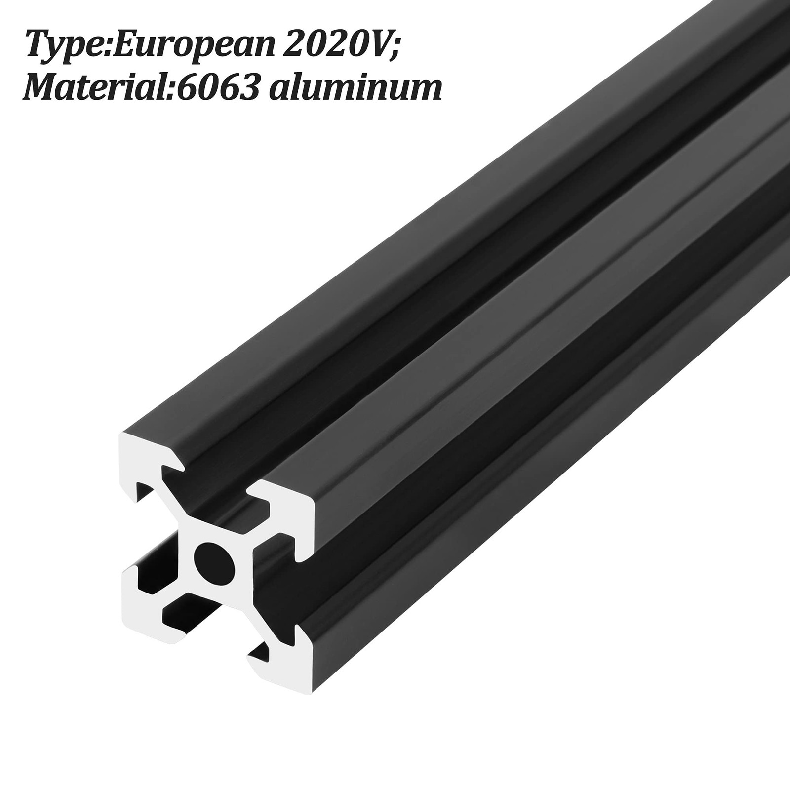 2020 V Aluminum Extrusion, 4PCS 500mm European Standard Anodized Extruded Alu…