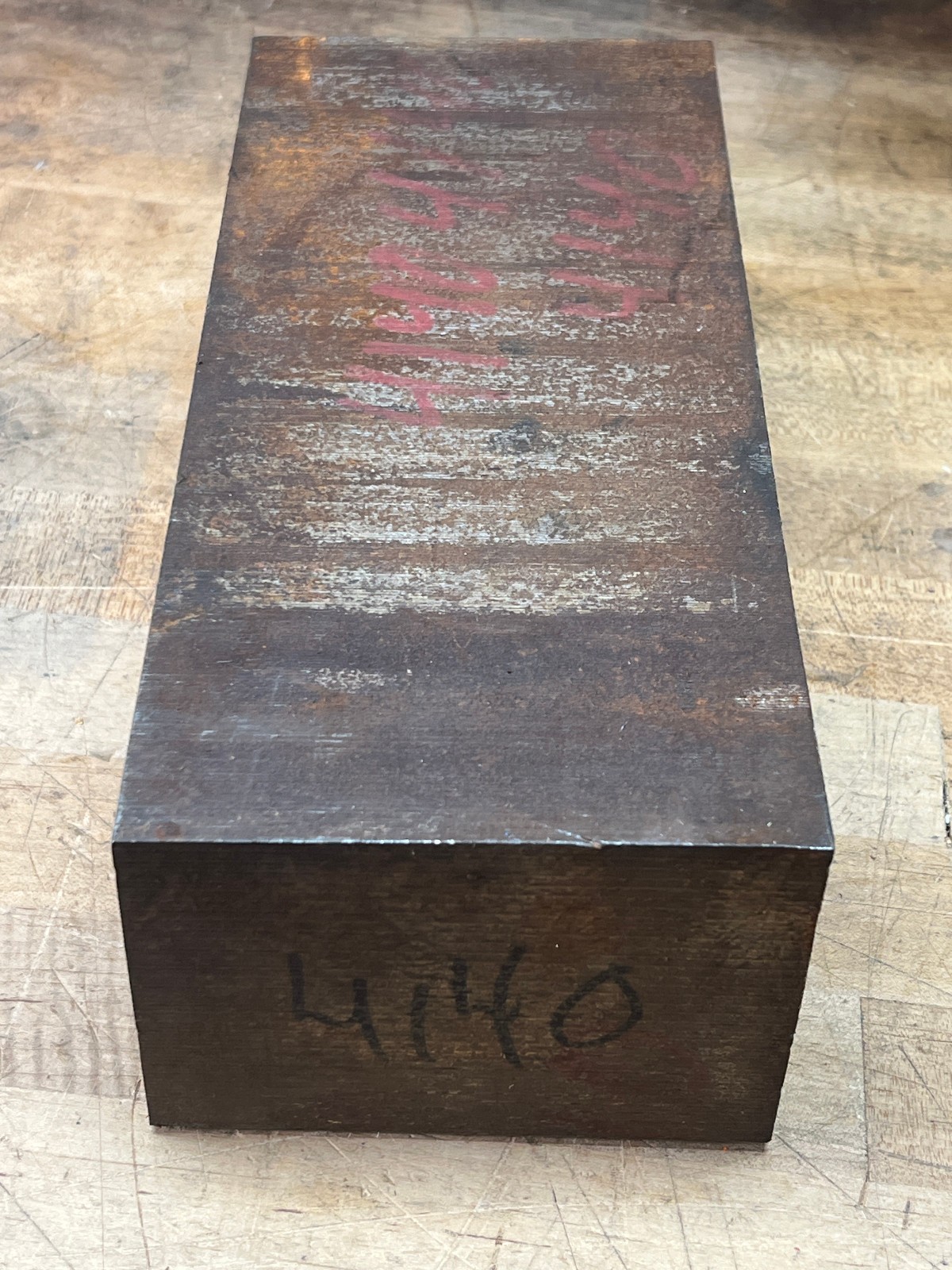 4140 Tool steel chunk flat bar stock 57.7 lb – 11 1/2 x 5 x 3 1/2 (read) Cut off