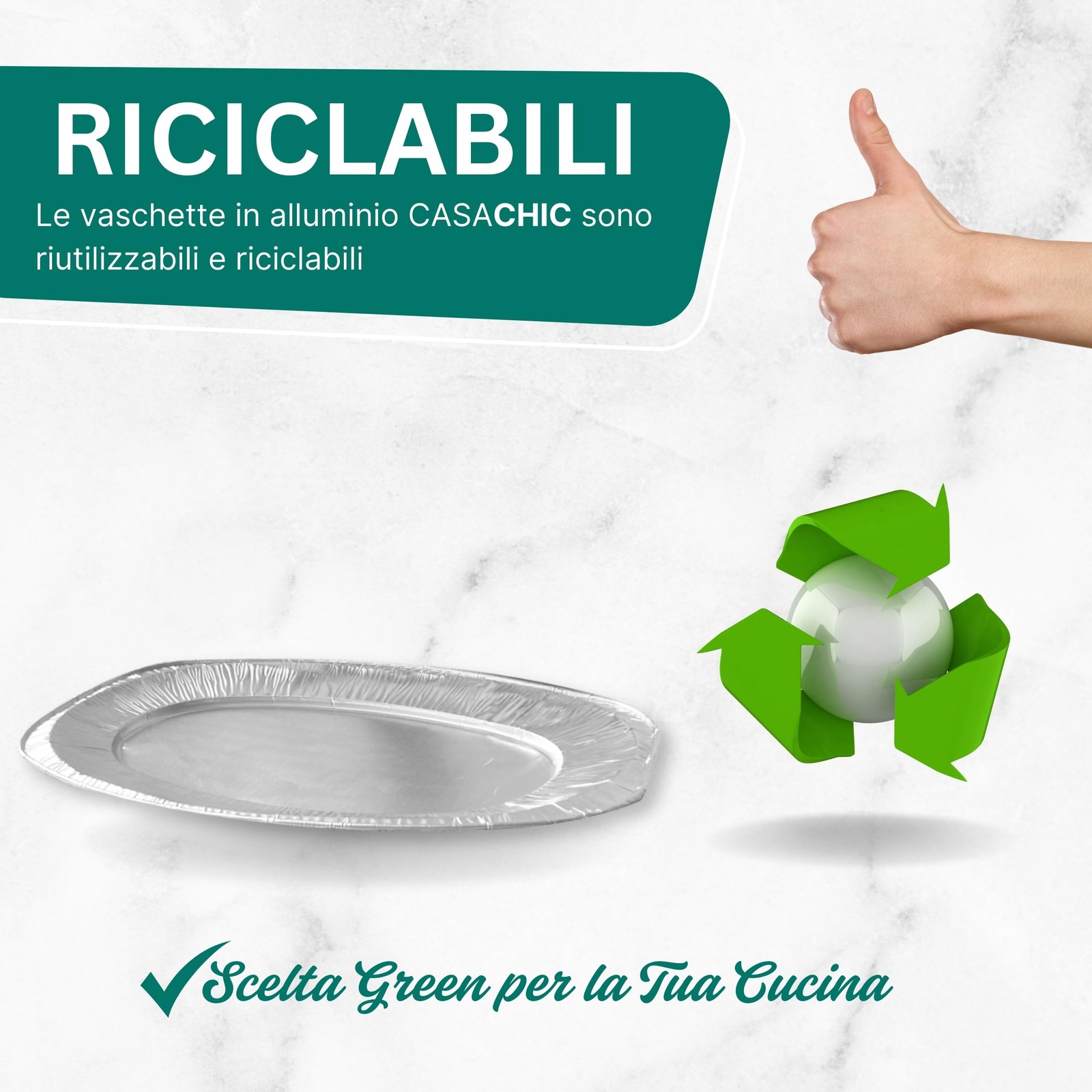 Aluminum Tray, Medium, 1 Pack, Disposable Aluminum Serving Plates 43 x…