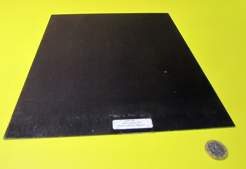 1095 Hard Blue Tempered Spring Steel Shim .050″ Thick x 10.0″ Width x 12″ Length