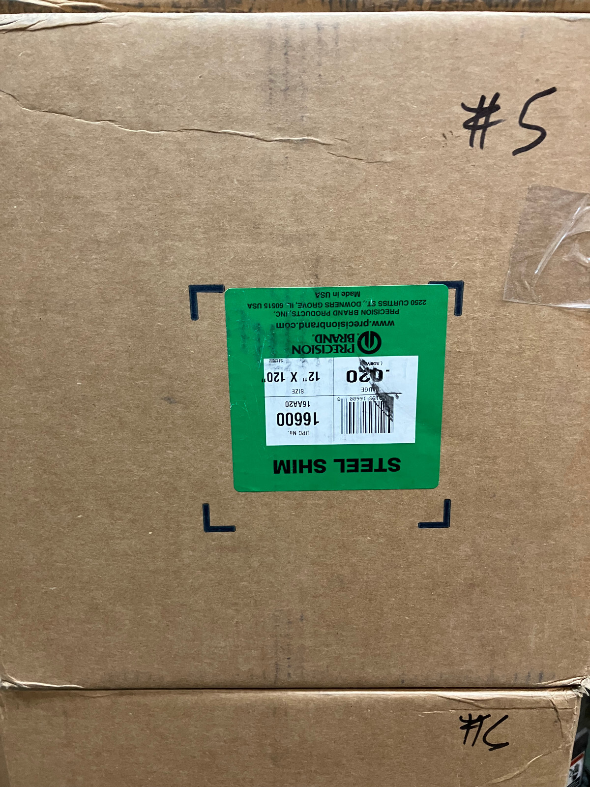 Precision Brand 16570 shim stock .020 x 12″ x 120″ steel new open box