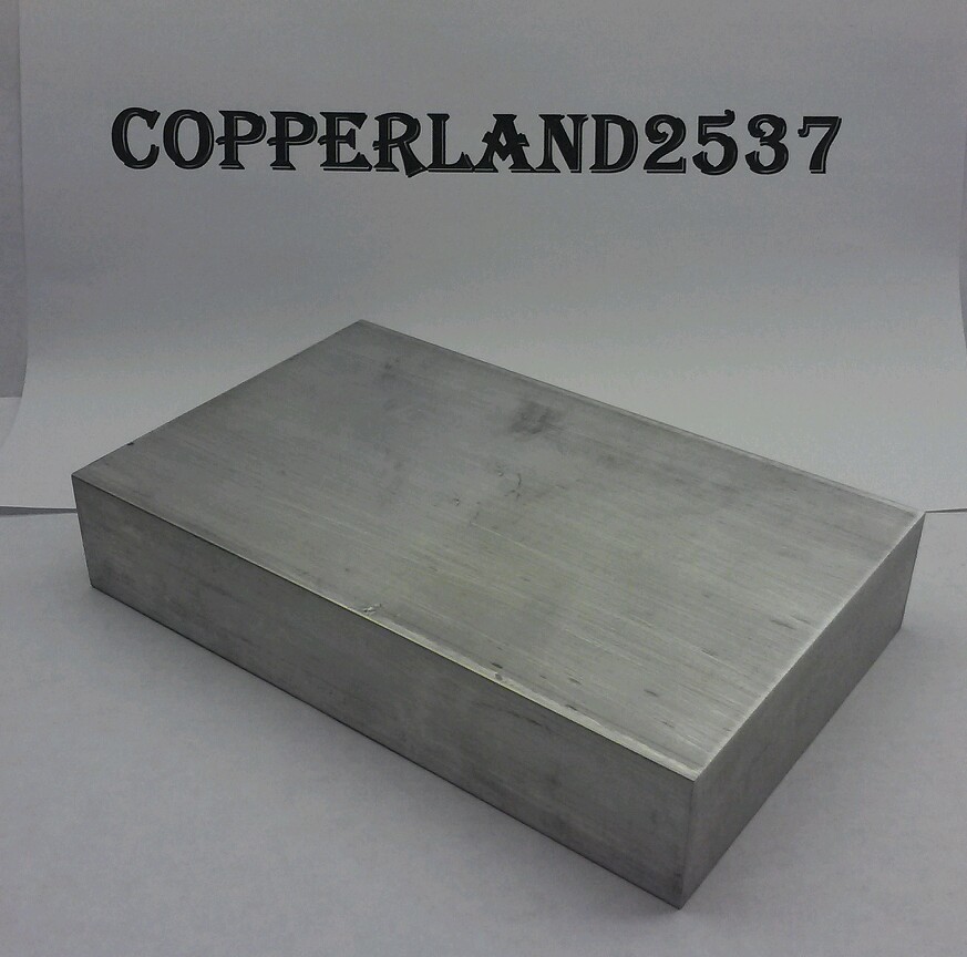 1″X 5″ X 8″ long new 6061 solid aluminum stock plate flat bar mill block