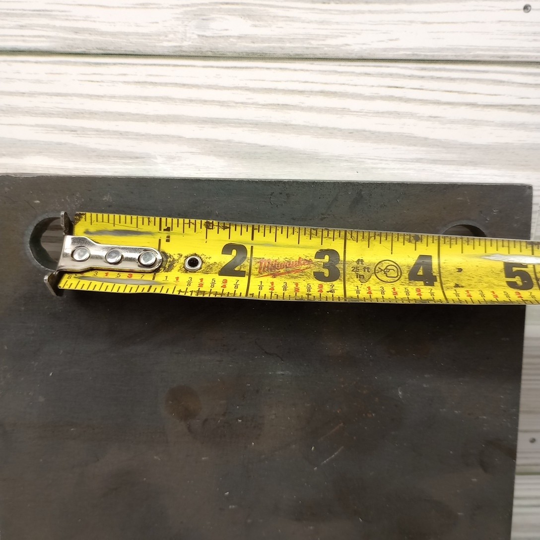 6″ x 6″ 3/8″ Thick Steel Base Plate 9/16″ Hole For 1/2″ Bolts Heavy Duty Weld