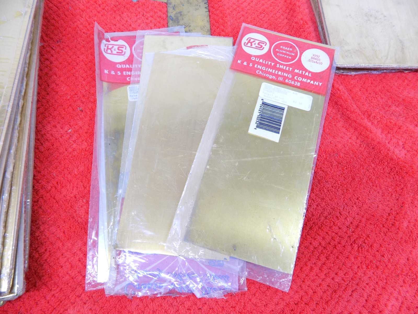 LOT Jeweler’s Brass Sheet Metal Rectangle Rio Grande 130-116 130-120 130-122