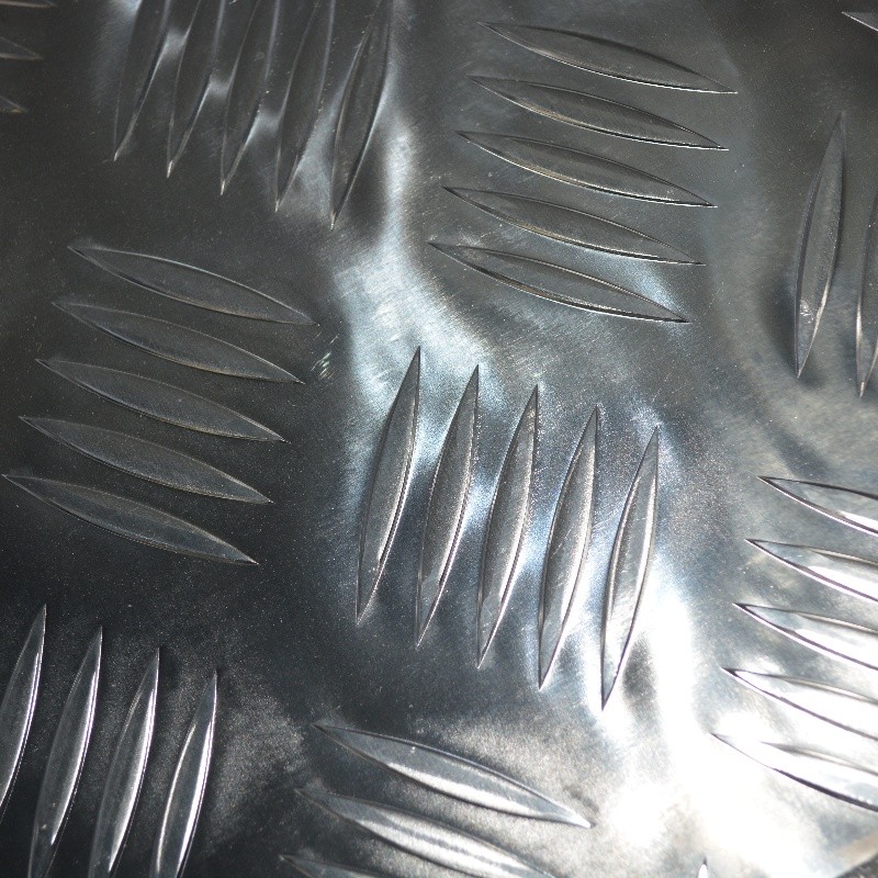 10″x20″ Polished Silver 5 Bar Tread Aluminum Plate Durable Outdoor Grade