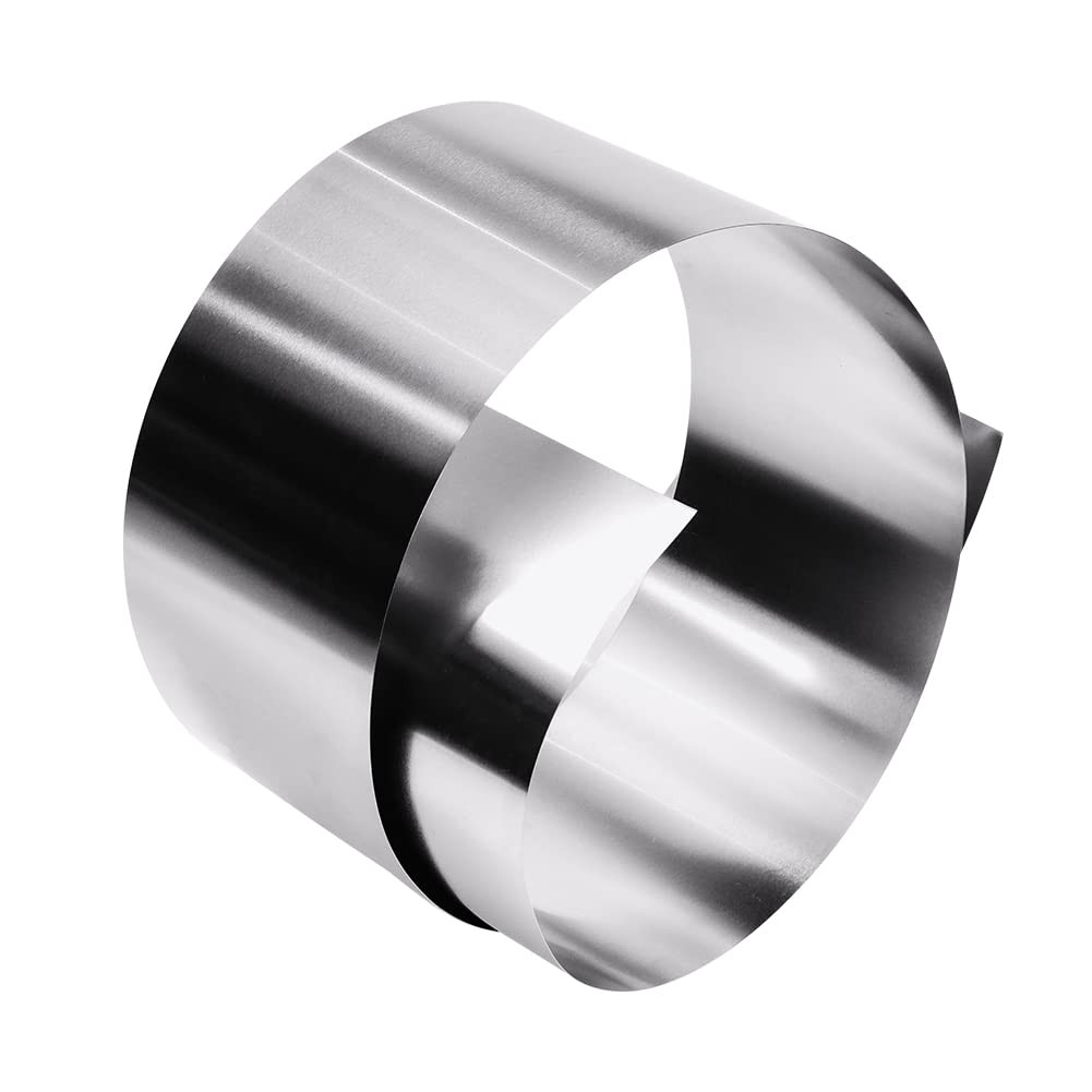 304 Stainless Steel Foil Roll, 0.1Mm X 100Mm X 1M, Metal Strip Sheet for Indu…