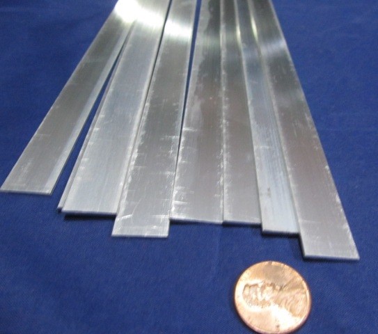 6061 T6 Aluminum Bar, 1/16″ (.062″) Thick x 5/8″ Wide x 36″ Length, 8 pcs
