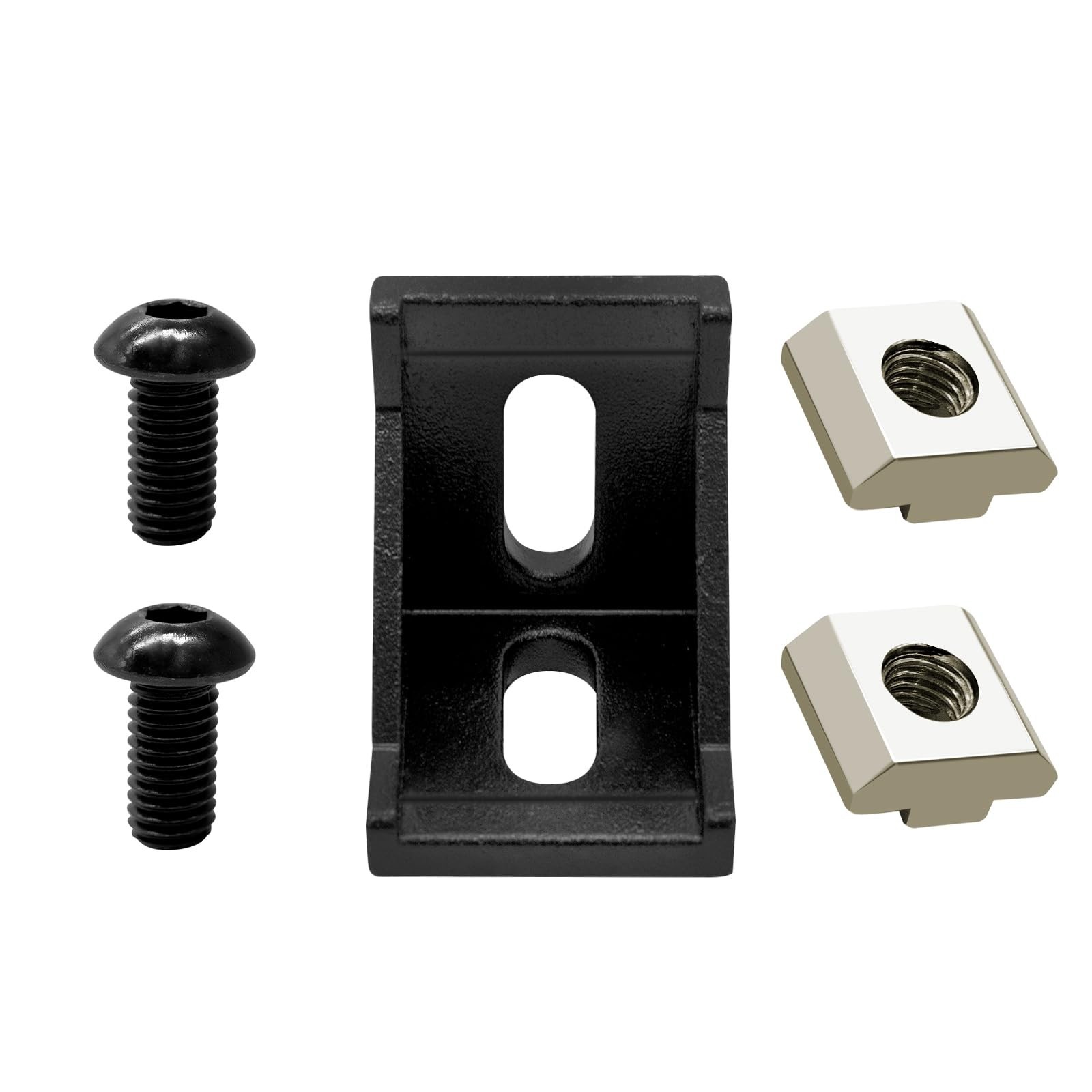 24pcs 3030 Aluminum Extrusion Corner Brackek Black 3030 Hardware Accessories …