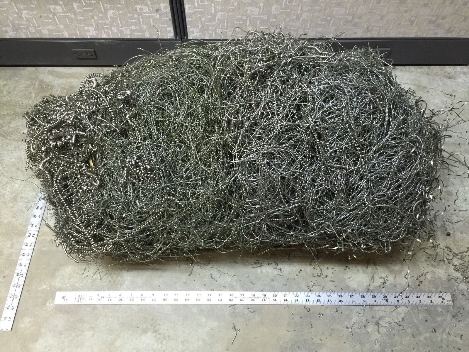 36lbs Stainless STL Shavings Filings Turnings Shredded Chips Science Orgone Art