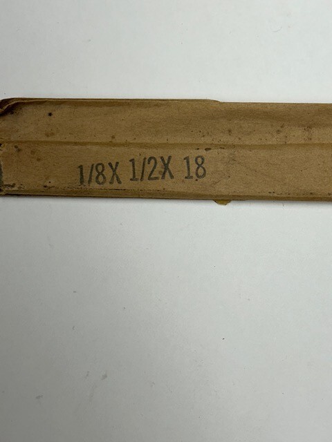 1/8″ X 1/2″ X 18″ 0-1 OIL HARDENING FLAT GROUND STOCK OVERSIZED
