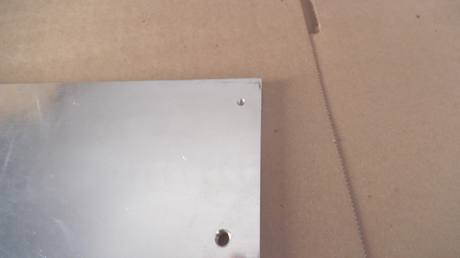 Aluminum plate 10-1/4″ x 10-1/4″ x point 385″ thick polished 1 side