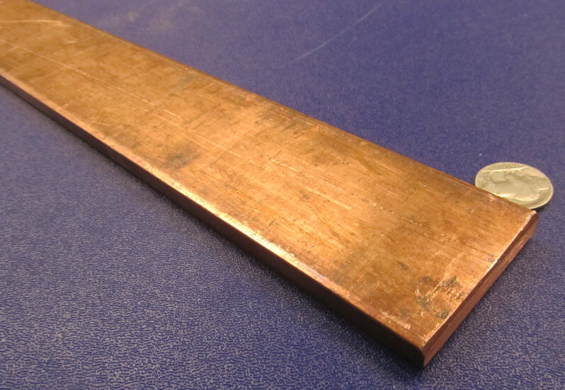 110 Copper Bar H02, 5/16″ Thick x 2.0″ Wide x 24 Inch Length