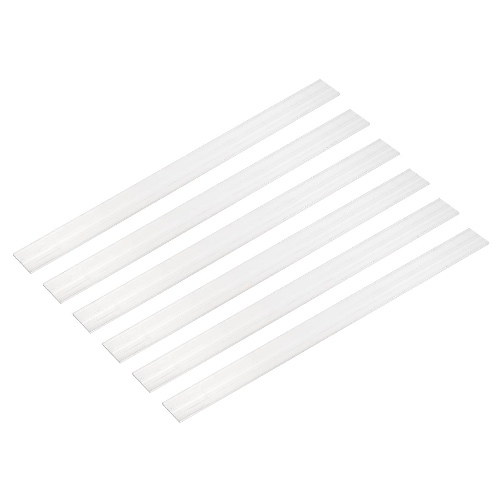 MECCANIXITY 6 Pcs Square Aluminum Flat Bar, 3/32″ (2mm) Thick x 63/64″ (25mm)…
