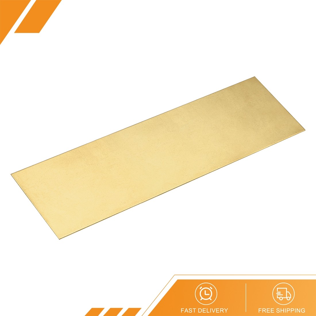 H62 Brass Sheet – 12″ x 4″ Metal Sheets 0.02″ Thick Brass Plates for Industry