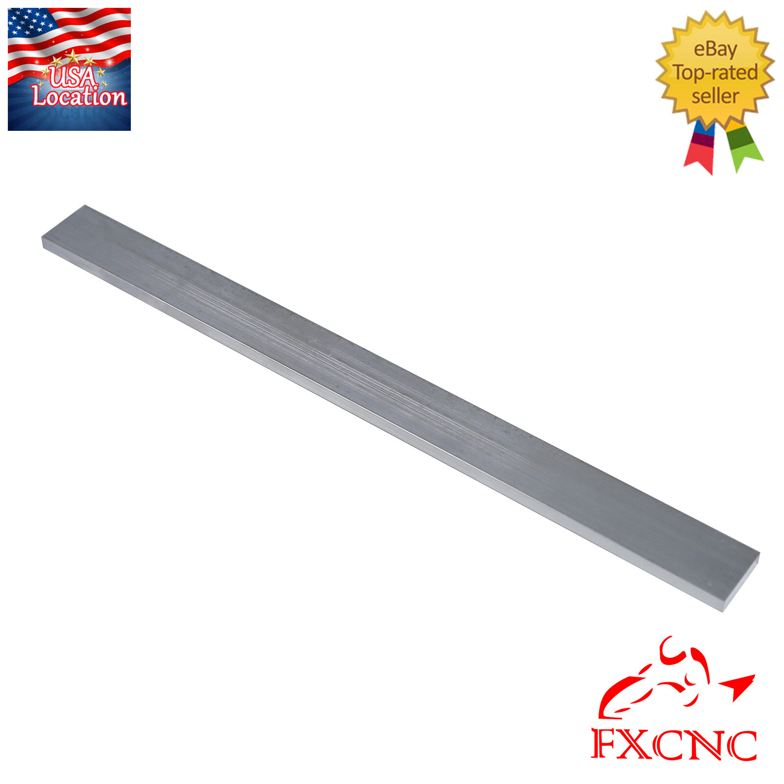 2pcs T6061 Aluminum Flat Plate Sheet Flat Length 300mm Width 25mm Thickness 6mm