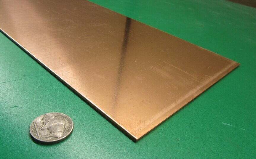 110 Copper Bar H02, .050″ Thick x 6.0″ Wide x 3 Ft Length