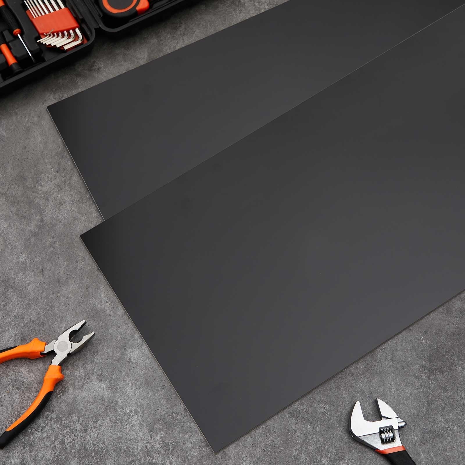 2 Pcs Aluminum Composite Panel 1/8″ Thick Rectangle Sheet for DIY Crafting 24″x1