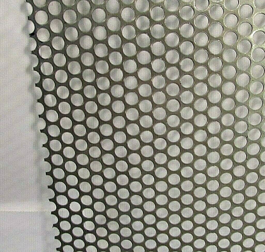 -1/4″ HOLE 18 GA.–(.048)- 304 S.S. PERFORATED SHEET–11-3/4″ x 12″
