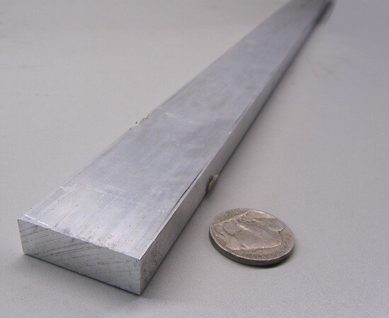 6061 T6 Metric Aluminum Bar, 10mm Thick x 30mm Wide x 3 Ft Length