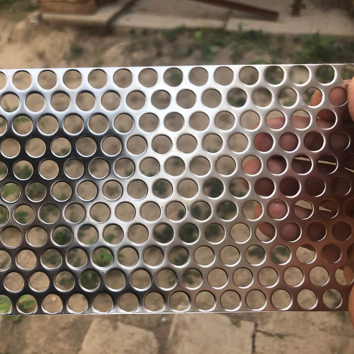 Stainless Steel Perforated Metal Sheet 7.8″x3.9″