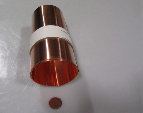110 Copper Shim, Soft Annealed .006″ Thick x 6.0″ Wide x 50″ Length