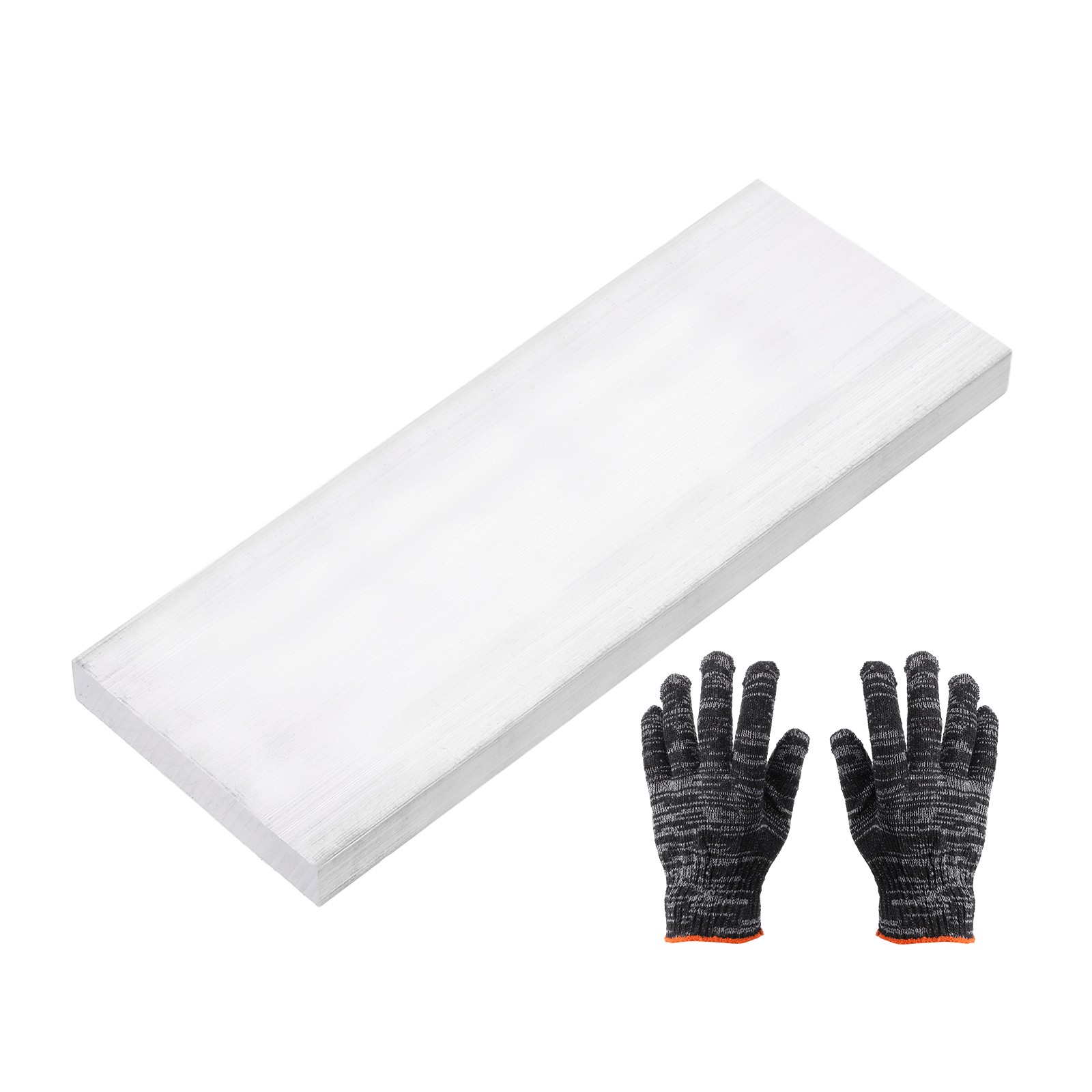 Square Aluminum Flat Bar, 15/32″ Thickness 2-15/16″ Width 8″ l with Glove