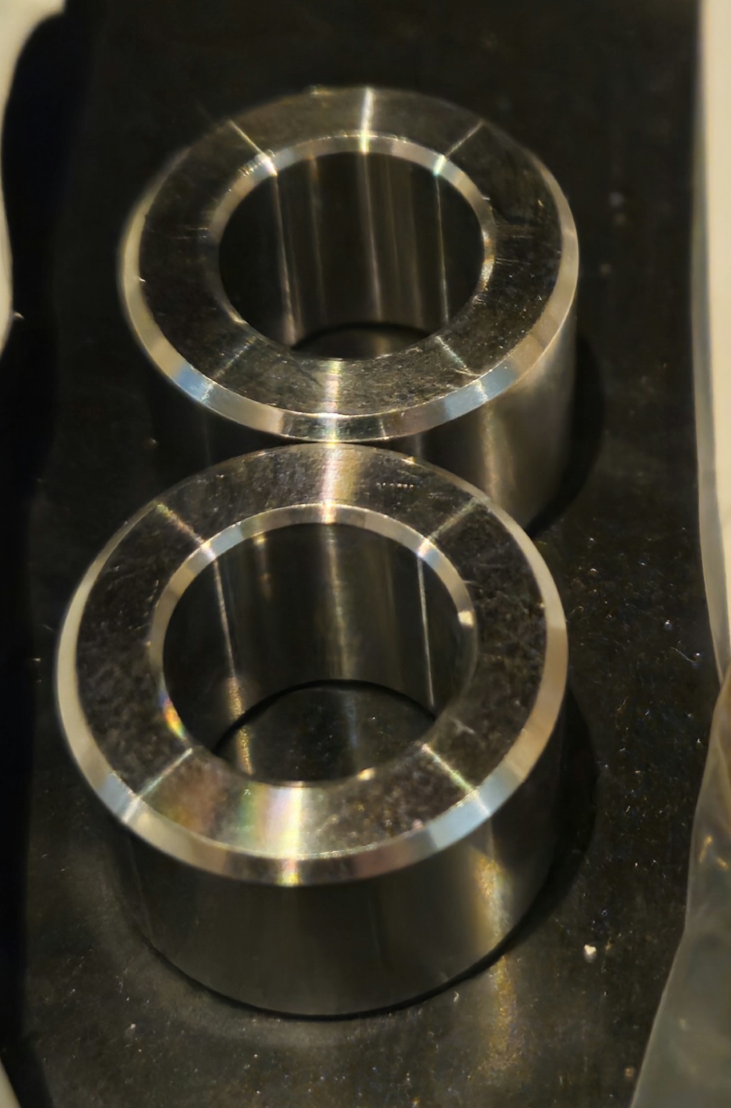 Spacer Engineered Polished Aluminum, Copper Lot Of 12 Some Sealed Bags See Pics