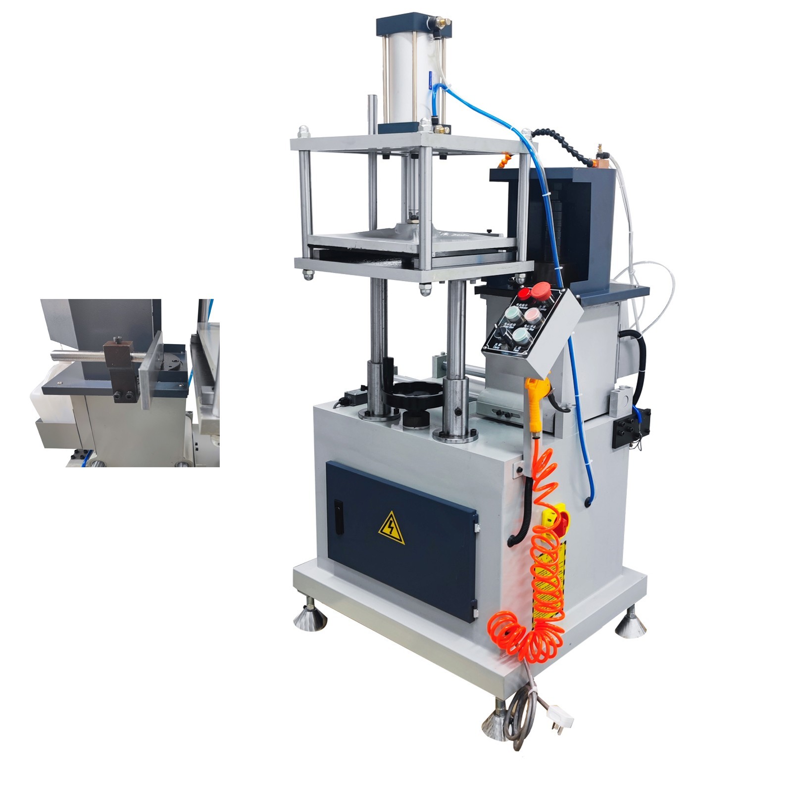 Aluminum Door Window End Milling Machine Tenon Profile Groove and Process 220V