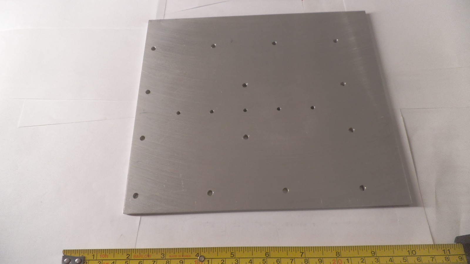 Aluminum plate, 8-7/8″ x 7-3/4″ x .194″ thick
