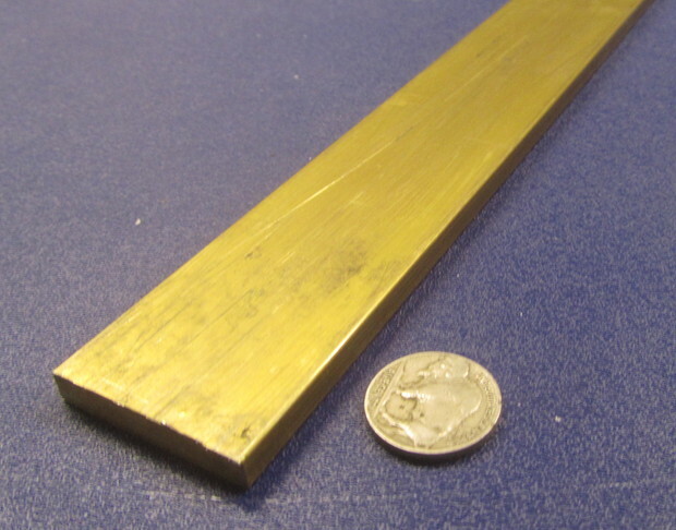 385 Brass Flat Bar 1/4″ Thick x 1 1/2″ Wide x 4 Foot Length