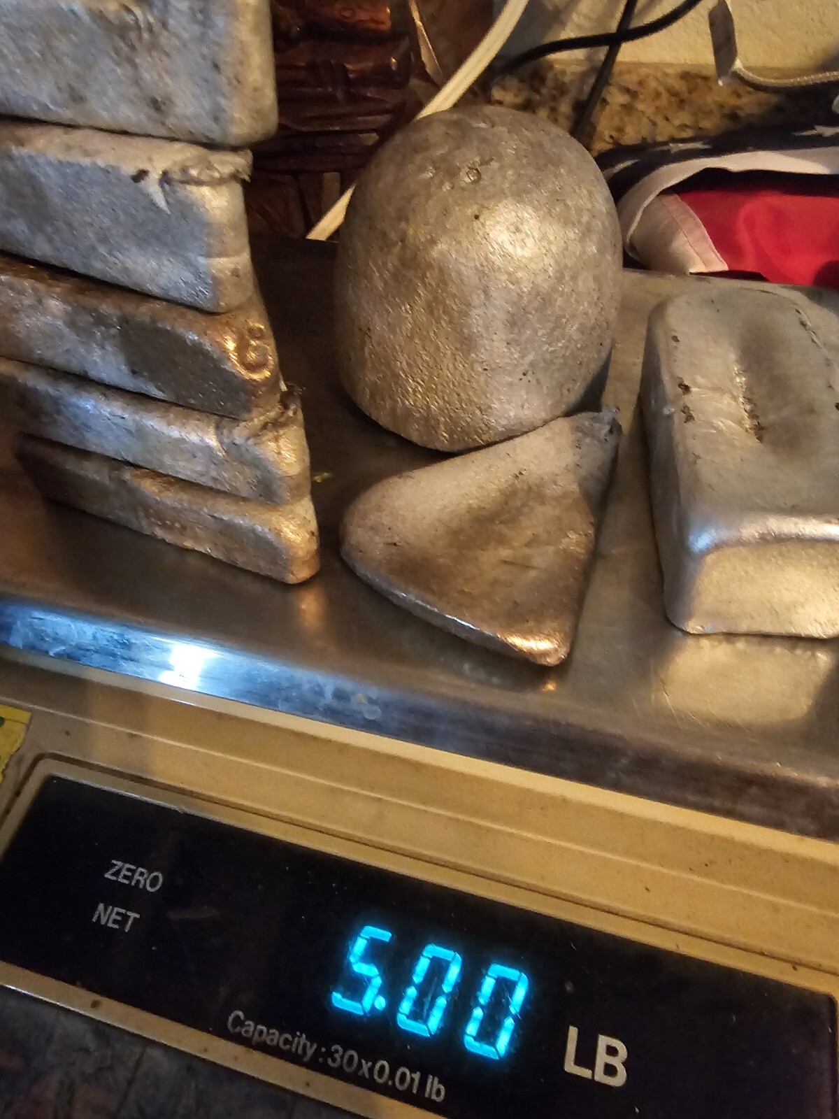 Aluminum Ingots for Casting 5 Lbs+ Forging, Melting