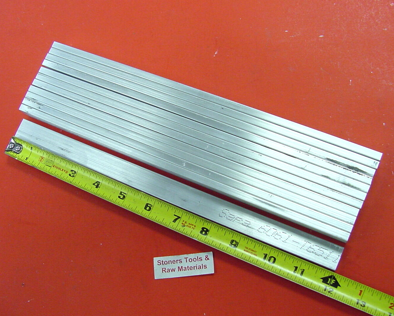 12 Pieces 3/16″ X 1″ ALUMINUM 6061 FLAT BAR 12″ long T6 Extruded Mill Stock New